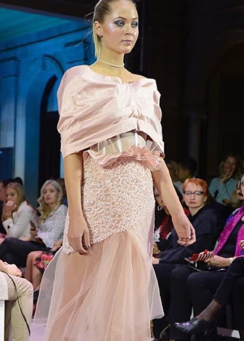 A Nardia Pannettiere Dress at Mercedes Benz Fashion Festival 2017